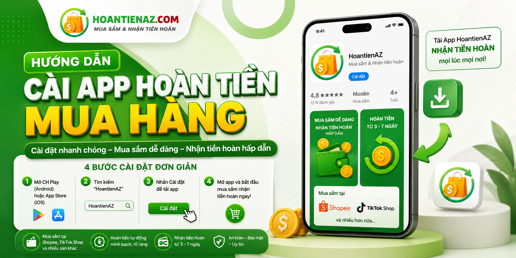 Cách cài Hoantienaz.com về màn hình máy điện thoại